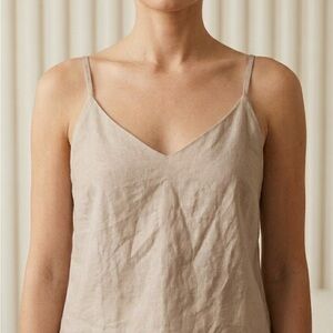 Women's Tan Spaghetti Strap Top line